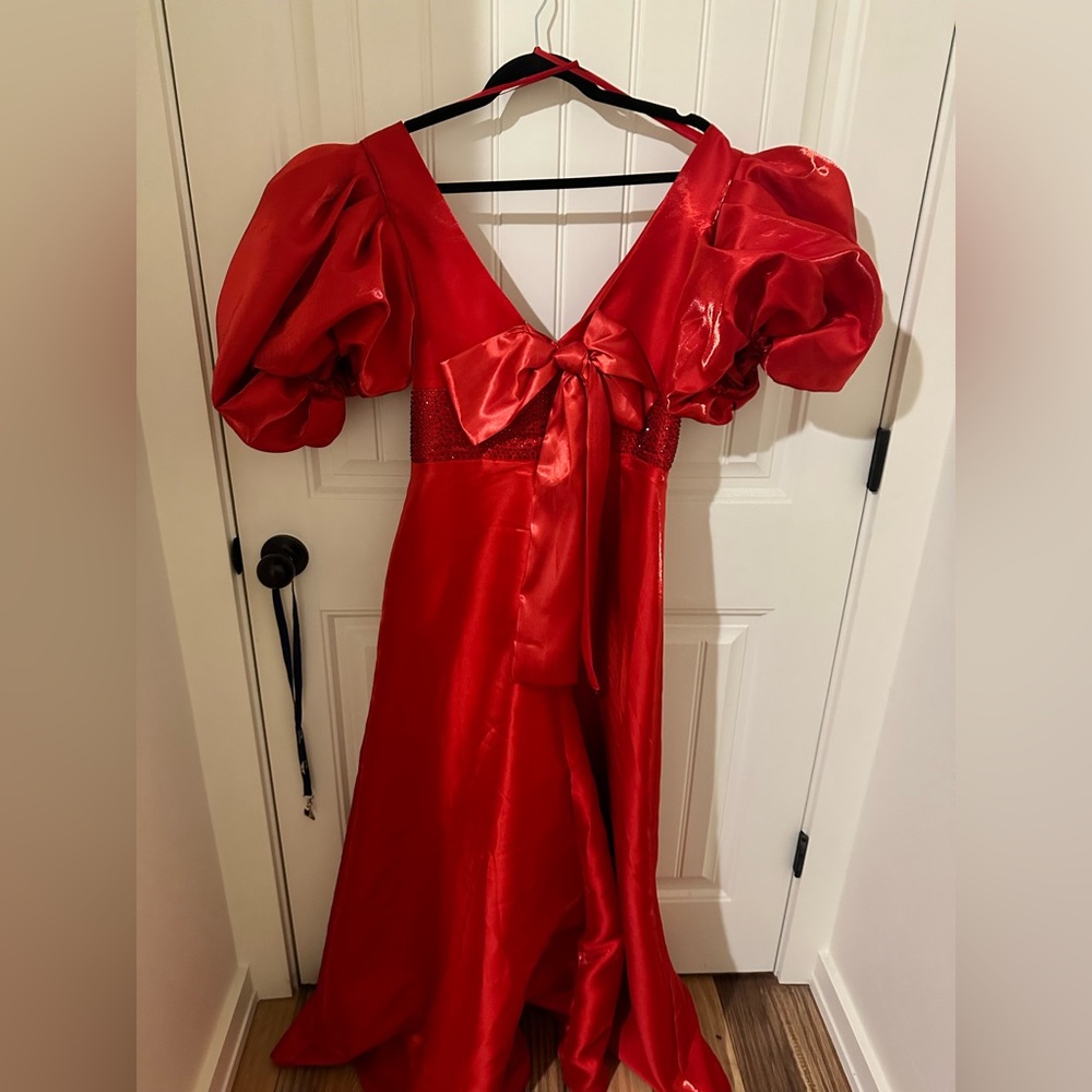 Ashley Lauren Red Prom Dress